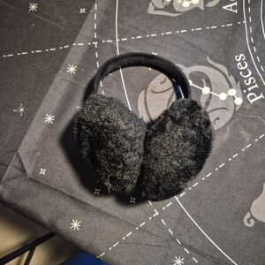 Black Fuzzy Earmuffs